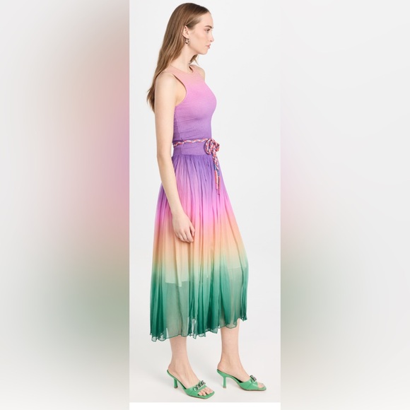 ZIMMERMAN CIRA SHIRRED MIDI DRESS - Picture 11 of 15